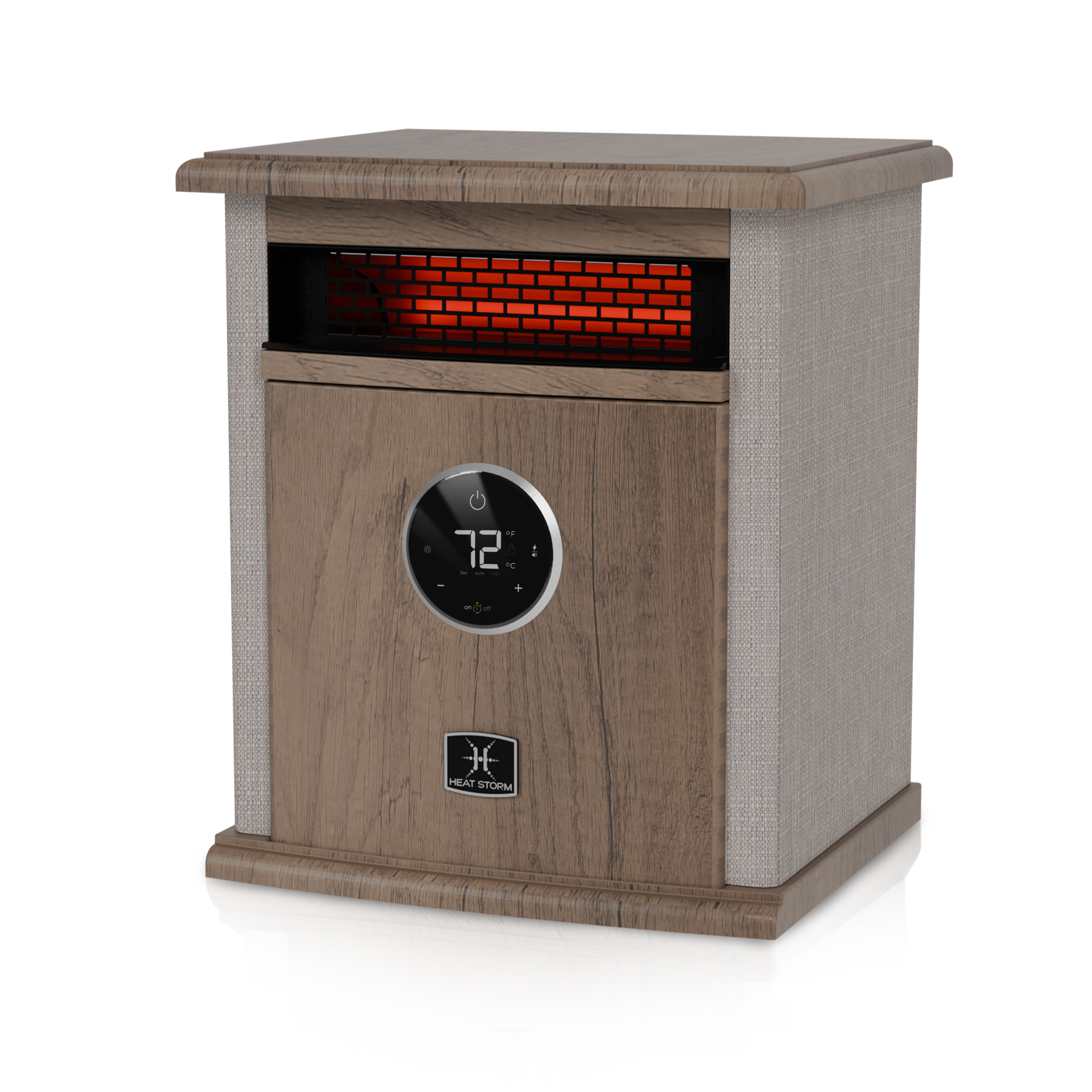 HeatStorm, 1500-WATT ELECTRIC HEATER, Heat Type Infrared, Heat Output 5200 Btu/hour, Heating Capability 400 ft², Model# A-1500-ILODT